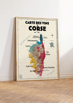 Charger l&#39;image dans la galerie, Carte des vins de Corse - Affiche 30x40 cm
