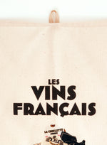 Charger l&#39;image dans la galerie, Torchon Carte des vins Français - 100% coton bio 50x70 cm
