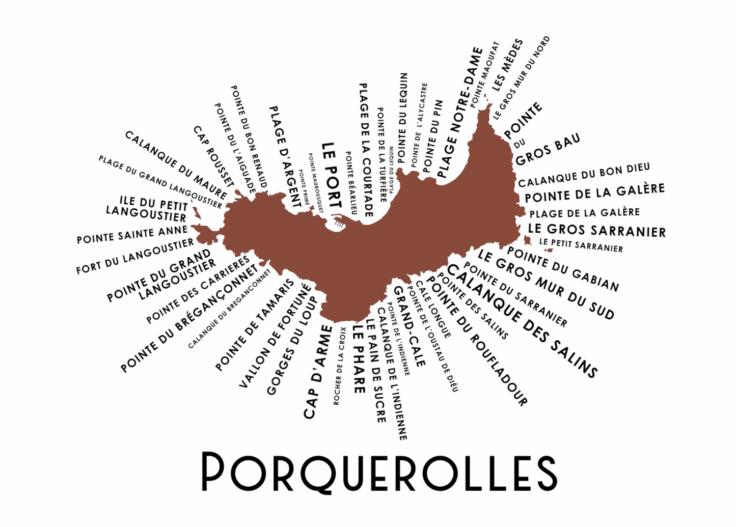 Carte de Porquerolles