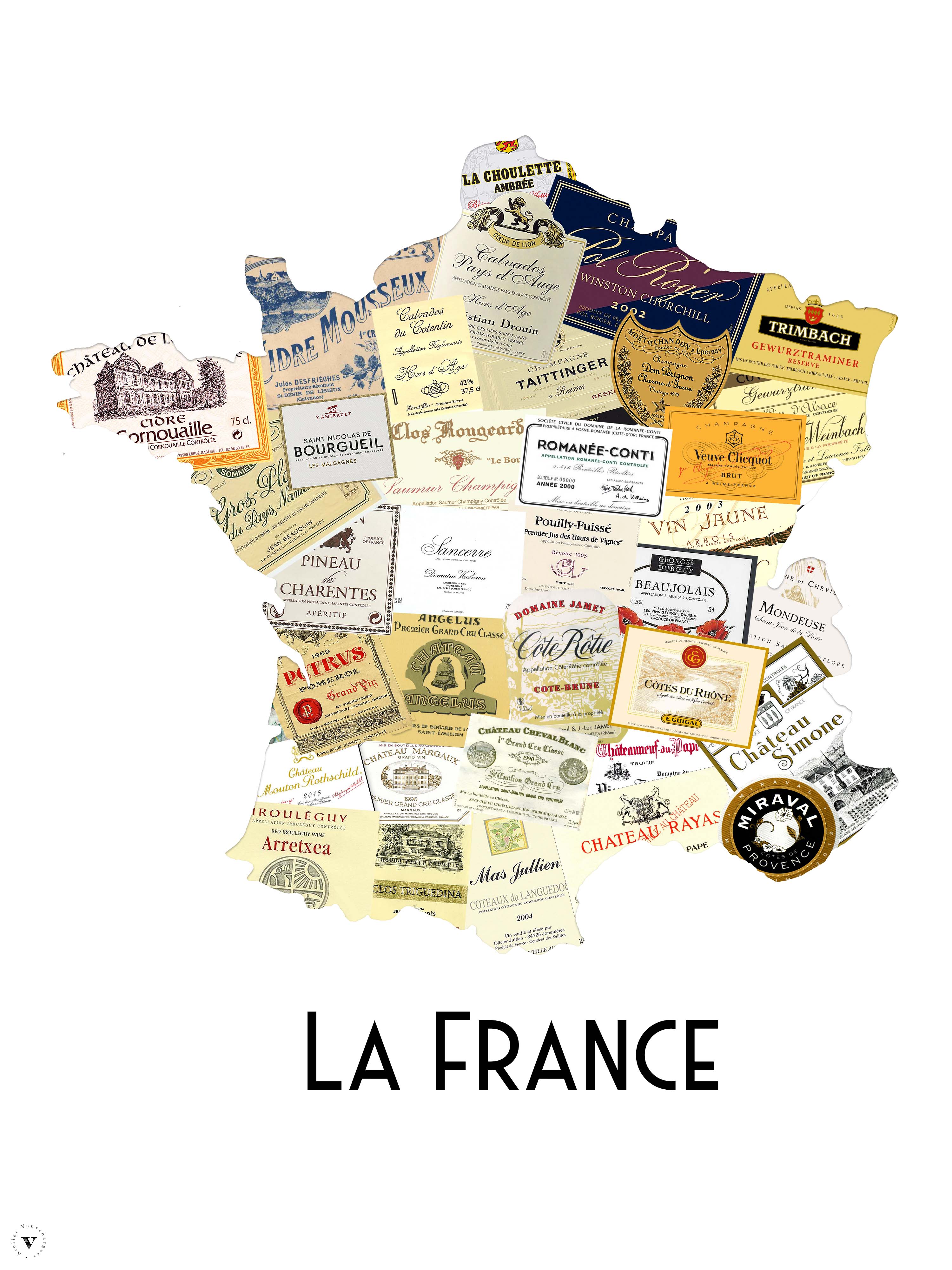 Carte des vins français – Atelier Vauvenargues