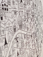 Charger l&#39;image dans la galerie, Carte des églises de Paris - Affiche 30x40 ou 50x70 cm
