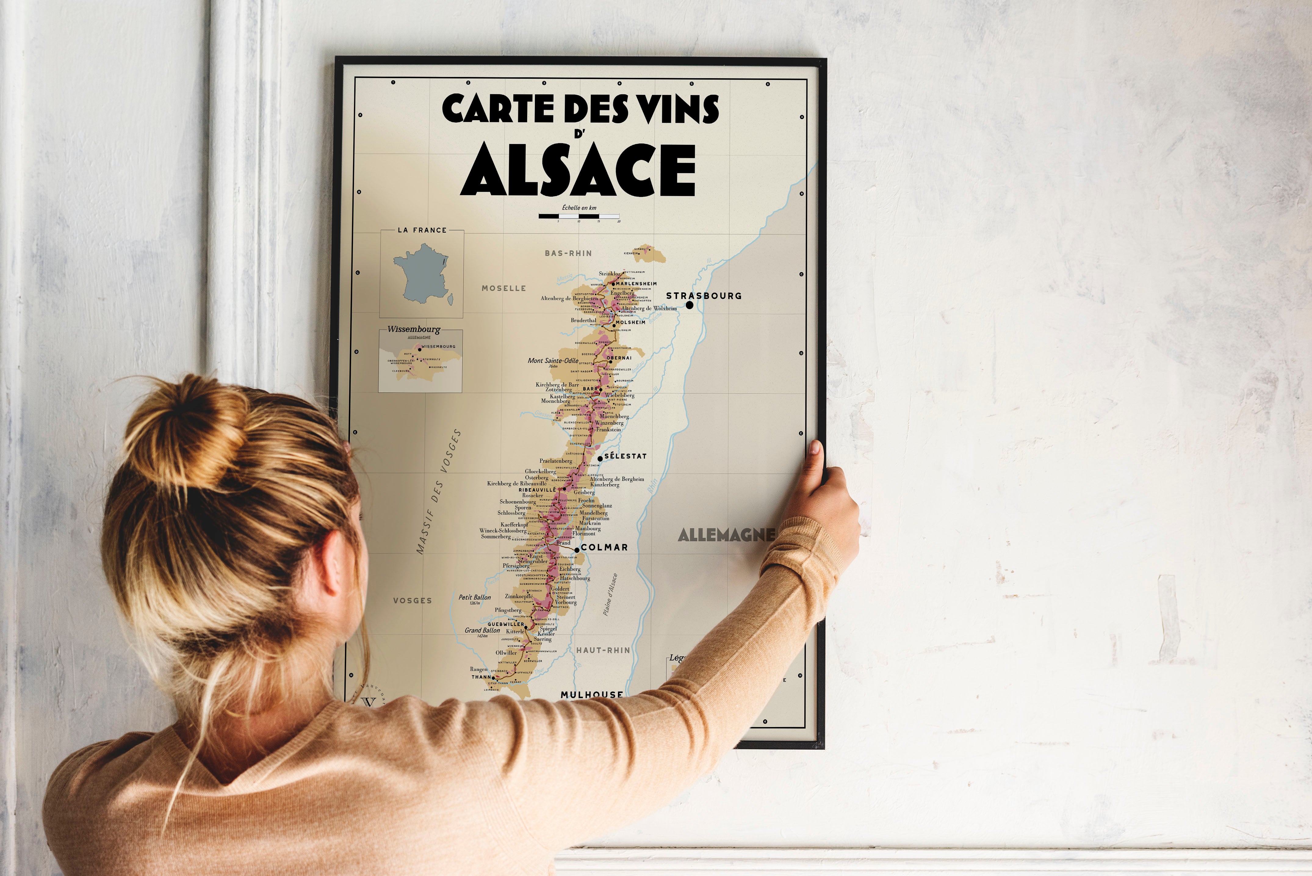 Carte des vins d'Alsace