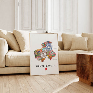Les Fromages de Haute-Savoie - Affiche 30x40 cm