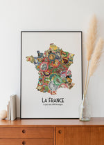 Charger l&#39;image dans la galerie, Carte de France des Fromages - Affiche 30x40 ou 50x70 cm

