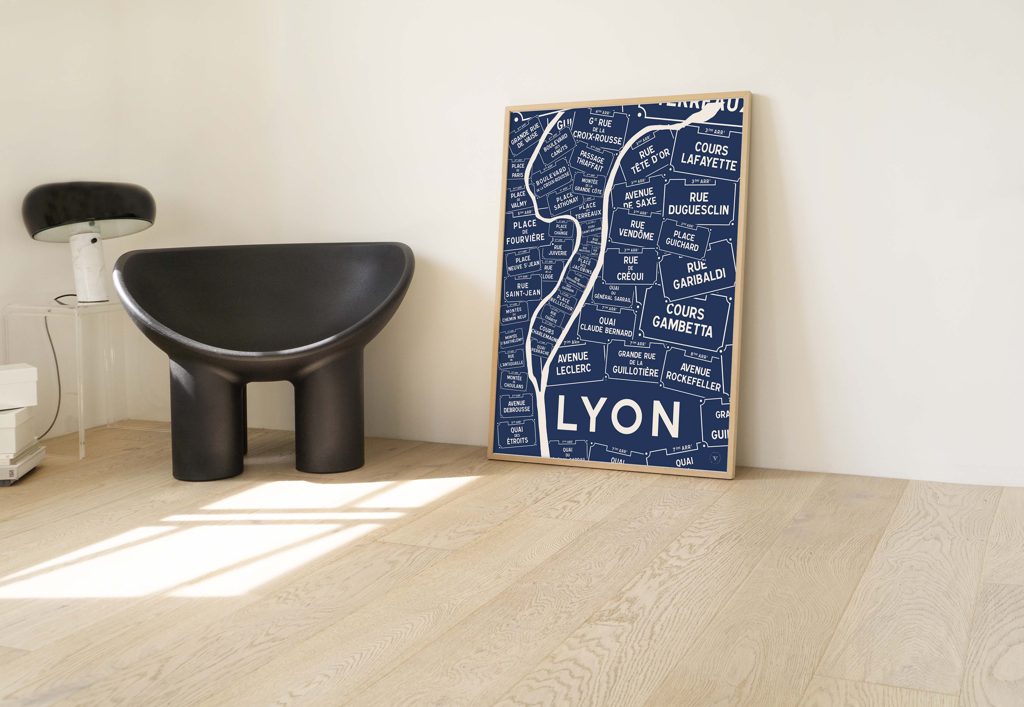 Carte des Rues de Lyon