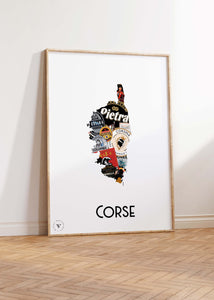 Carte des Bières corses - Affiche 30x40 cm