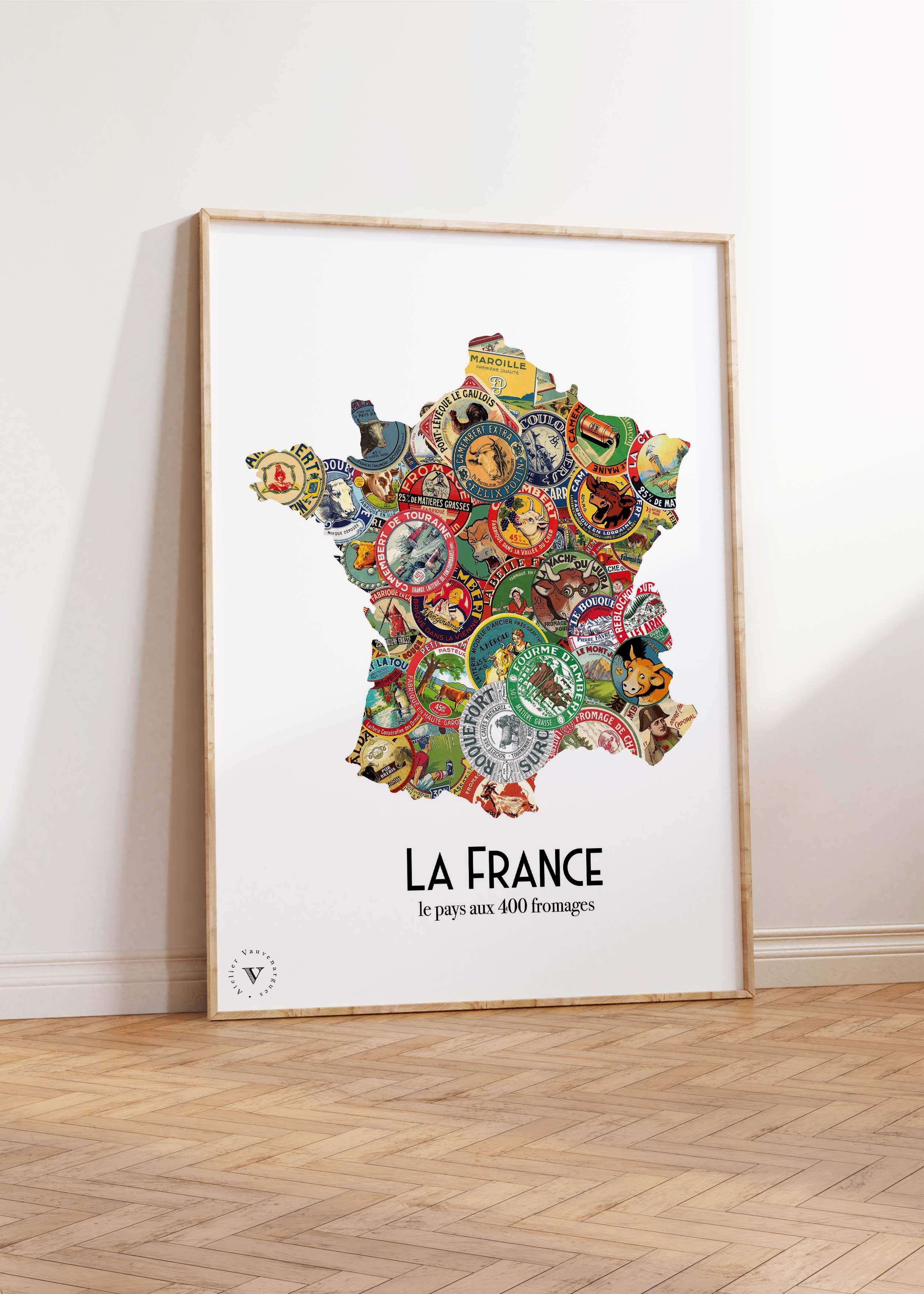 Carte de France des Fromages