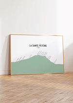 Charger l&#39;image dans la galerie, Carte de la Sainte-Victoire - Affiche 30x40 cm
