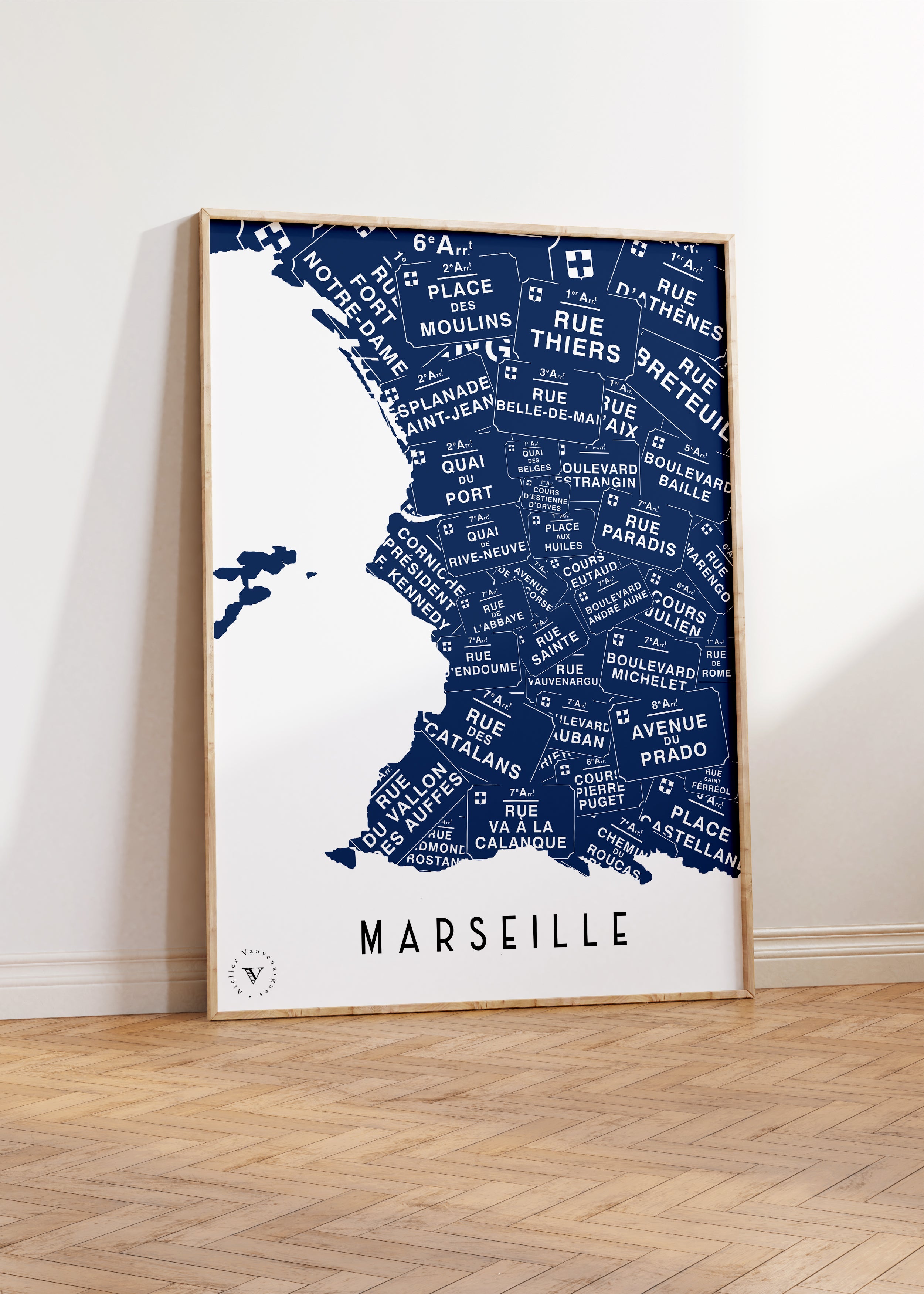 Carte des Rues de Marseille
