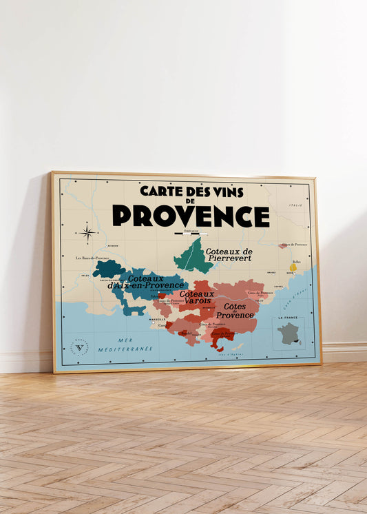 Carte des vins de Provence