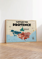 Charger l&#39;image dans la galerie, Carte des vins de Provence - Affiche 30x40 ou 50x70 cm

